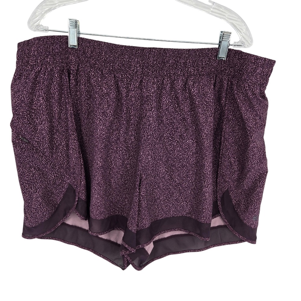 Athleta Purple Shimmer Athletic Shorts
